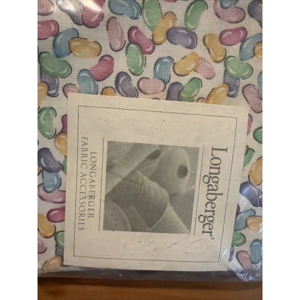 Longaberger 2 Napkins Fabric Jelly Beans new 17